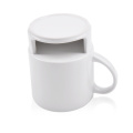 Haonai 8OZ/11OZ ceramic coffee mug colored coffee mug with cookie holder,dishwasher safe